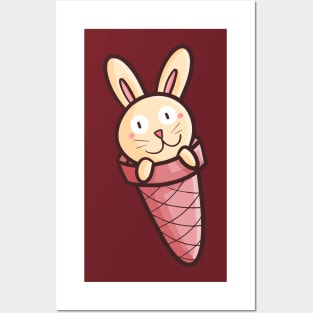 Funny Summer Bunny Posters and Art